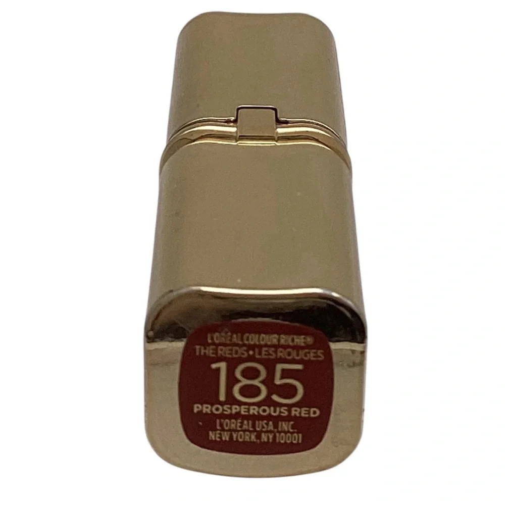 L'Oreal Paris Colour Riche Reds of Worth Satin Lipstick, (#185 Prosperous Red)